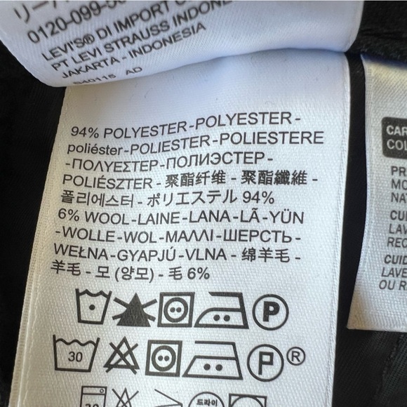 Levi's Premium Math Club Flare pants brown black casual 26 - Picture 7 of 8